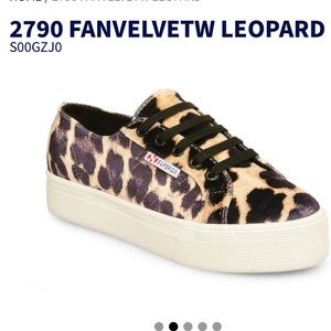 Superga leopard print sneakers